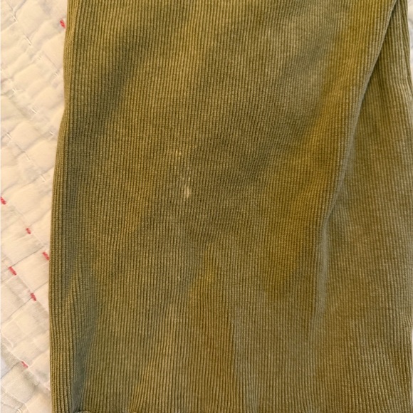 Free People Movement olive green ribbed cropped pants - Picture 4 of 4